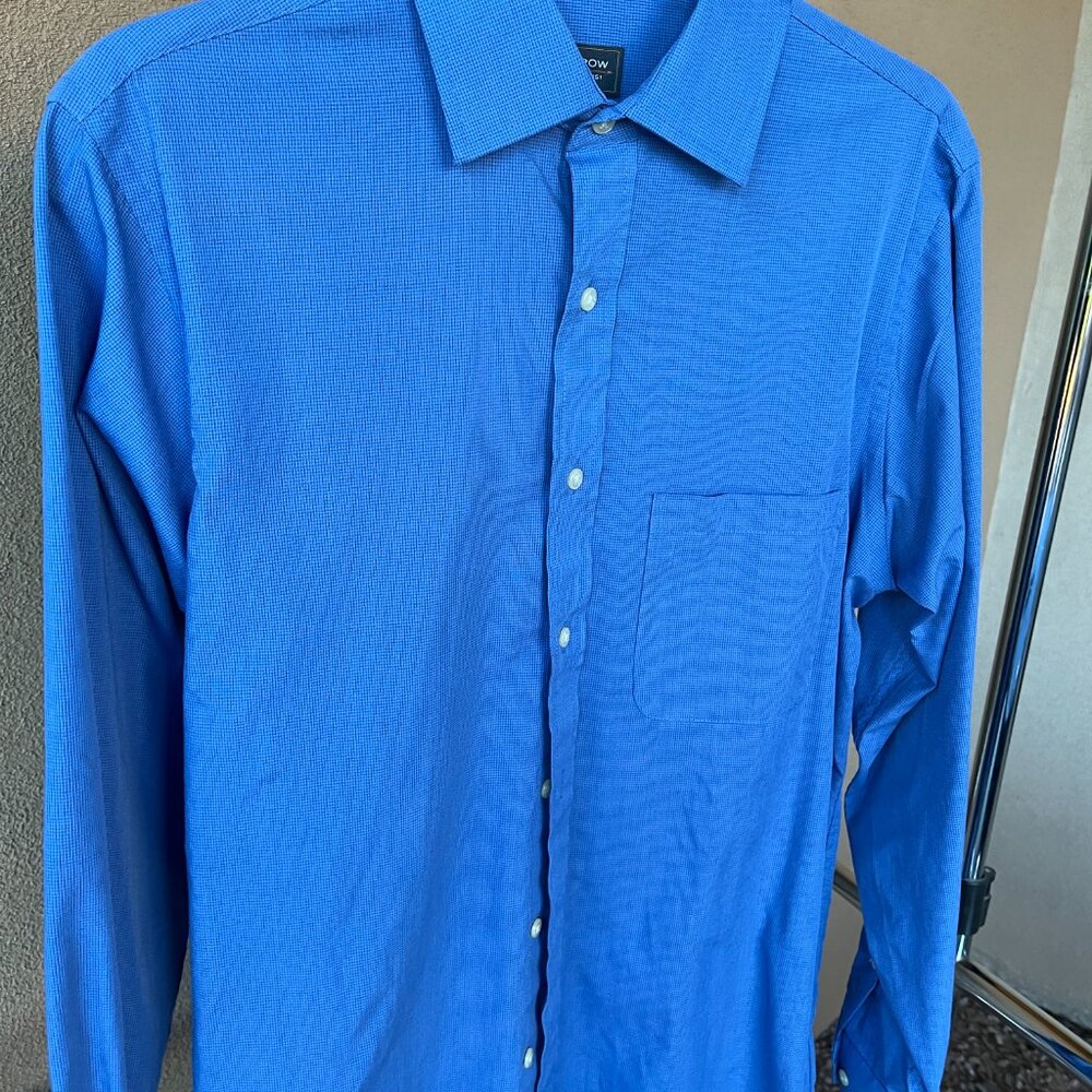 Men's Arrow Blue Dress Shirt - Classic Fit Size 14 1/2